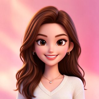 同城陌约交友人群模特网红类型的3D卡通头像